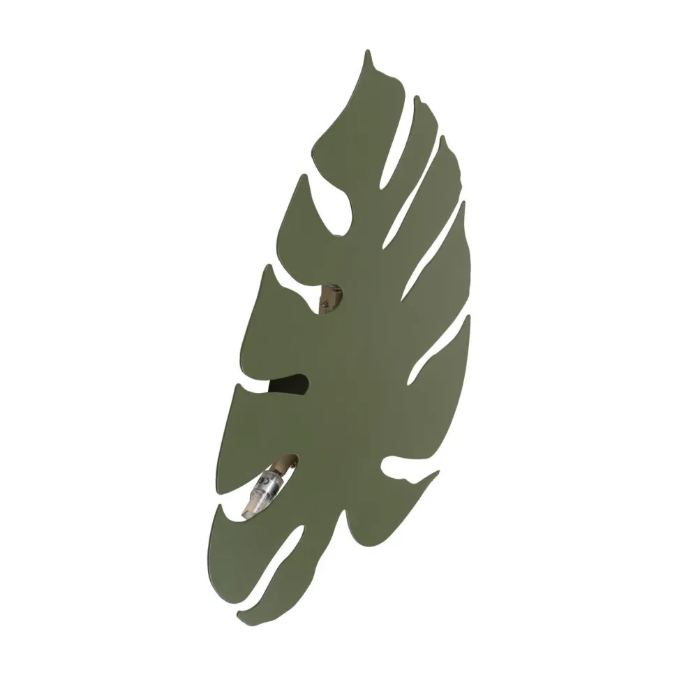 Dekorative Wandleuchte Metall Blatt indirekt H: 54 cm 4x G9