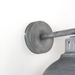 Dekorative Wandleuchte SVEN in Grau-Patina