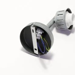 Dekorative Wandleuchte SVEN in Grau-Patina