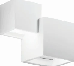 Dekorative Wandleuchte Up Down Gips Weiß G9 B:20 cm