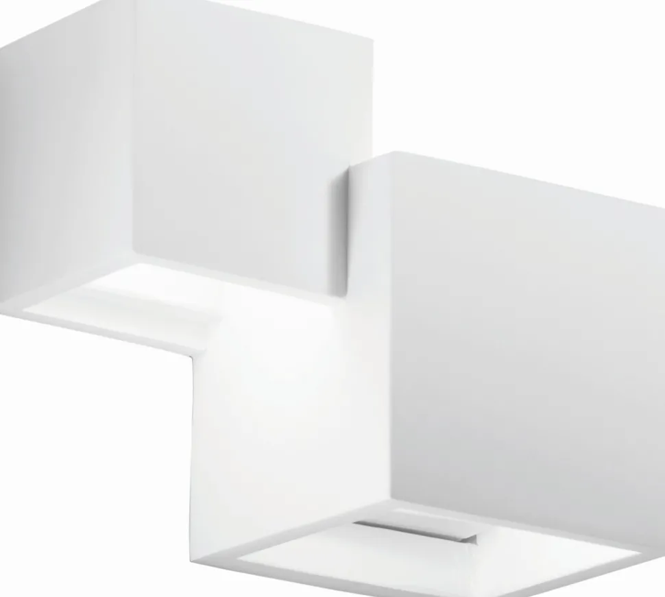 Dekorative Wandleuchte Up Down Gips Weiß G9 B:20 cm