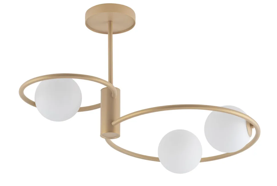 Design Deckenlampe Glas Metall dekorativ G9 wohnlich