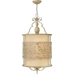 Design Hängelampe Stoff Metall Esstisch verstellbar