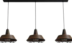 Design Pendelleuchte Braun Antik Ø35cm 3xE27 PRATO