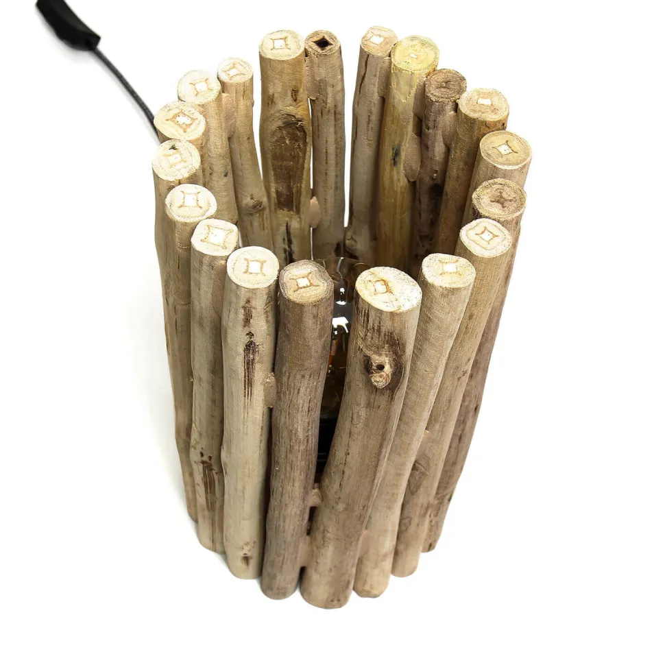 Design Tischlampe Treibholz Unikat Handarbeit E27