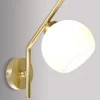 Design Wandlampe Messing Glas TRIVIA Schlafzimmer