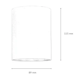 Dezenter Deckenspot in Weiß Lampe Flur Treppe EYE