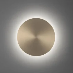 Dimmbare LED Akku Wandlampe Fernbedienung in Messing