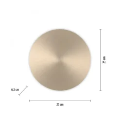 Dimmbare LED Akku Wandlampe Fernbedienung in Messing