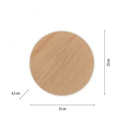 Dimmbare LED Akku Wandlampe Fernbedienung Eichenholz