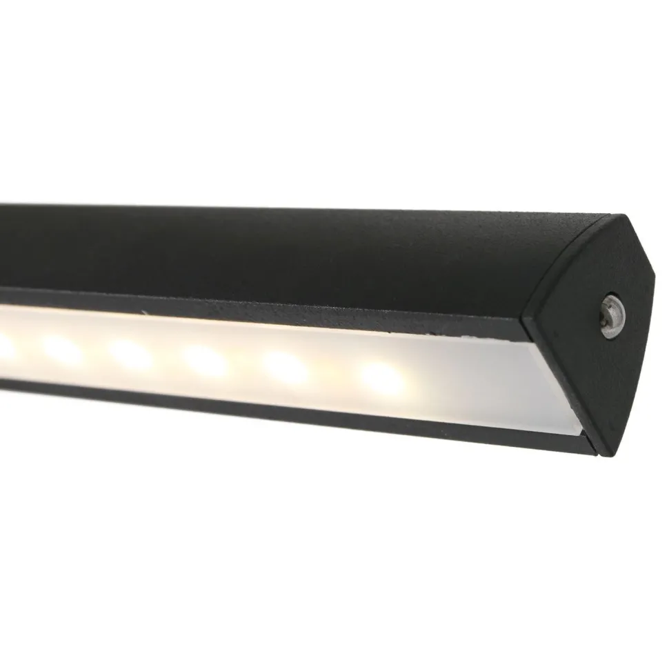 Dimmbare LED Bilderleuchte Schwarz B:60 cm 9 W flexibel