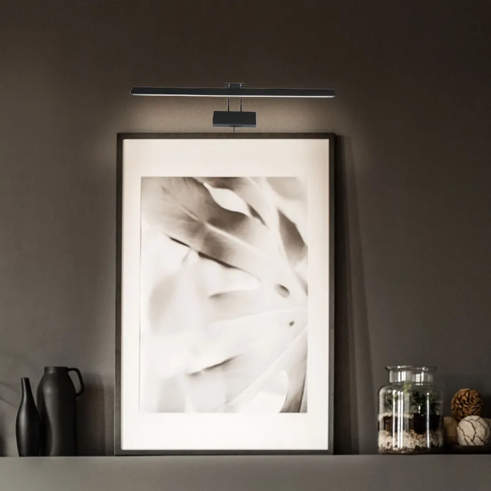 Dimmbare LED Bilderleuchte Schwarz B:60 cm 9 W flexibel
