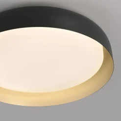 Dimmbare LED Deckenlampe Schwarz Gold Ø57 cm 3850 lm