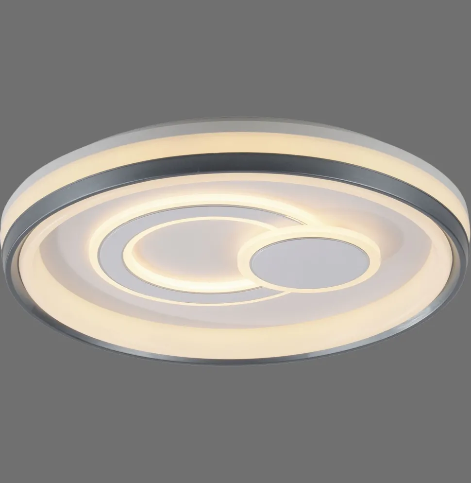 Dimmbare LED Deckenlampe Weiß Ø50 cm rund 3000 K 35 W