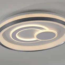 Dimmbare LED Deckenlampe Weiß Ø50 cm rund 3000 K 35 W