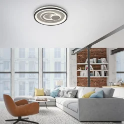 Dimmbare LED Deckenlampe Weiß Ø50 cm rund 3000 K 35 W