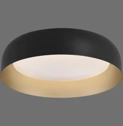 Dimmbare LED Deckenlampe Schwarz Gold Ø40 cm 2850 lm