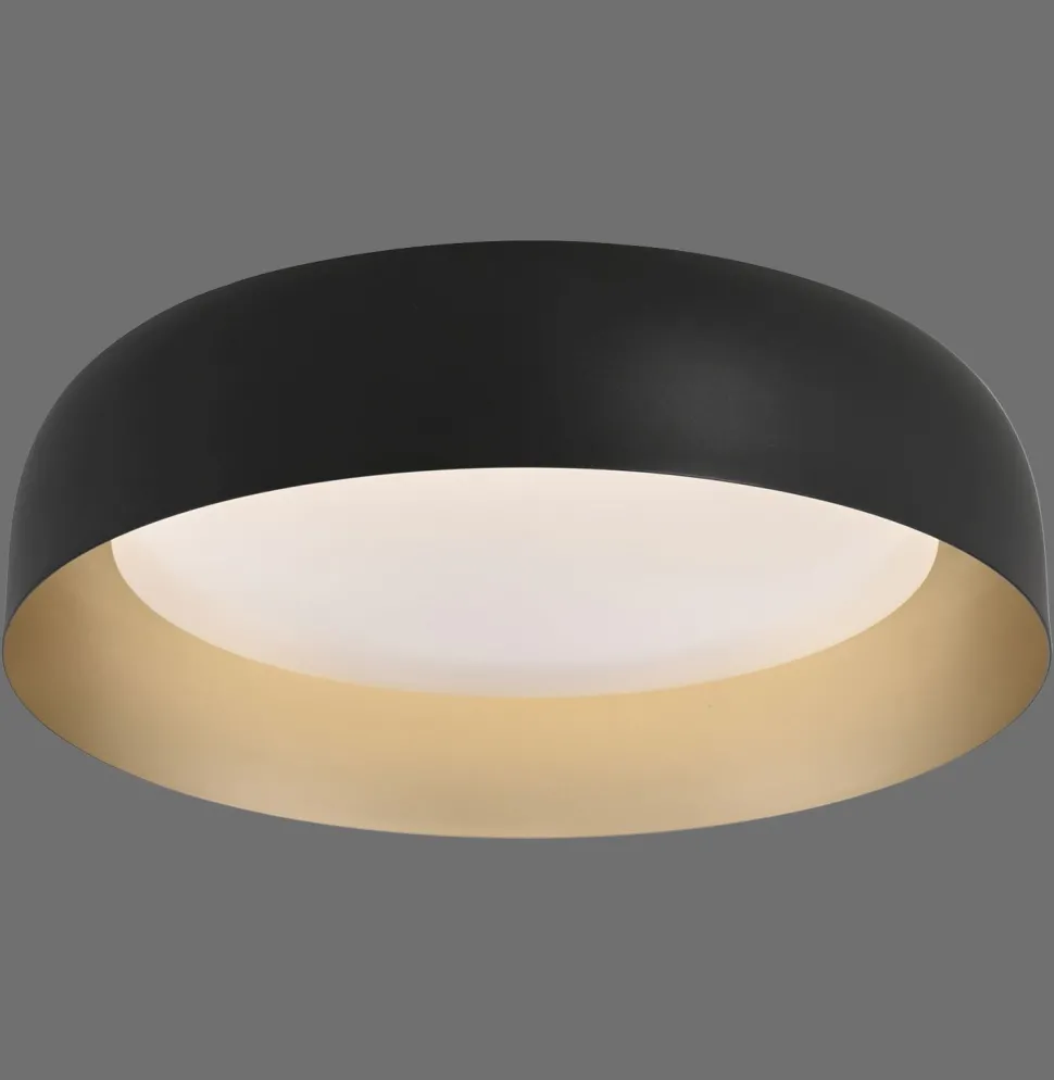 Dimmbare LED Deckenlampe Schwarz Gold Ø40 cm 2850 lm
