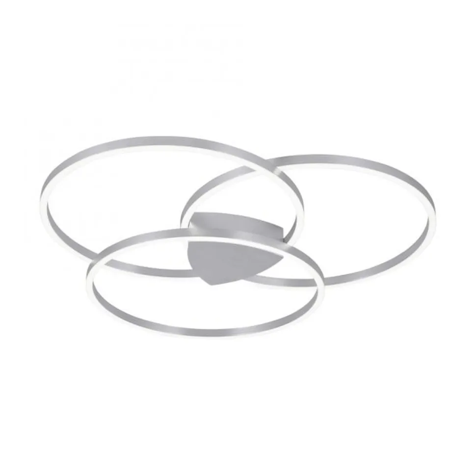 Dimmbare LED Deckenlampe Ringe in Aluminium 6480 lm