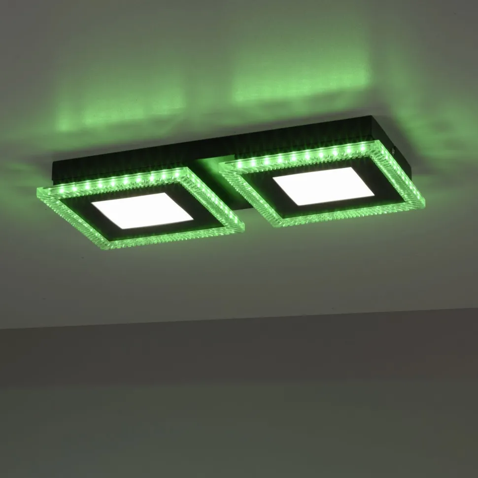 Dimmbare LED Deckenlampe RBG Farbwechsel Fernbedienung