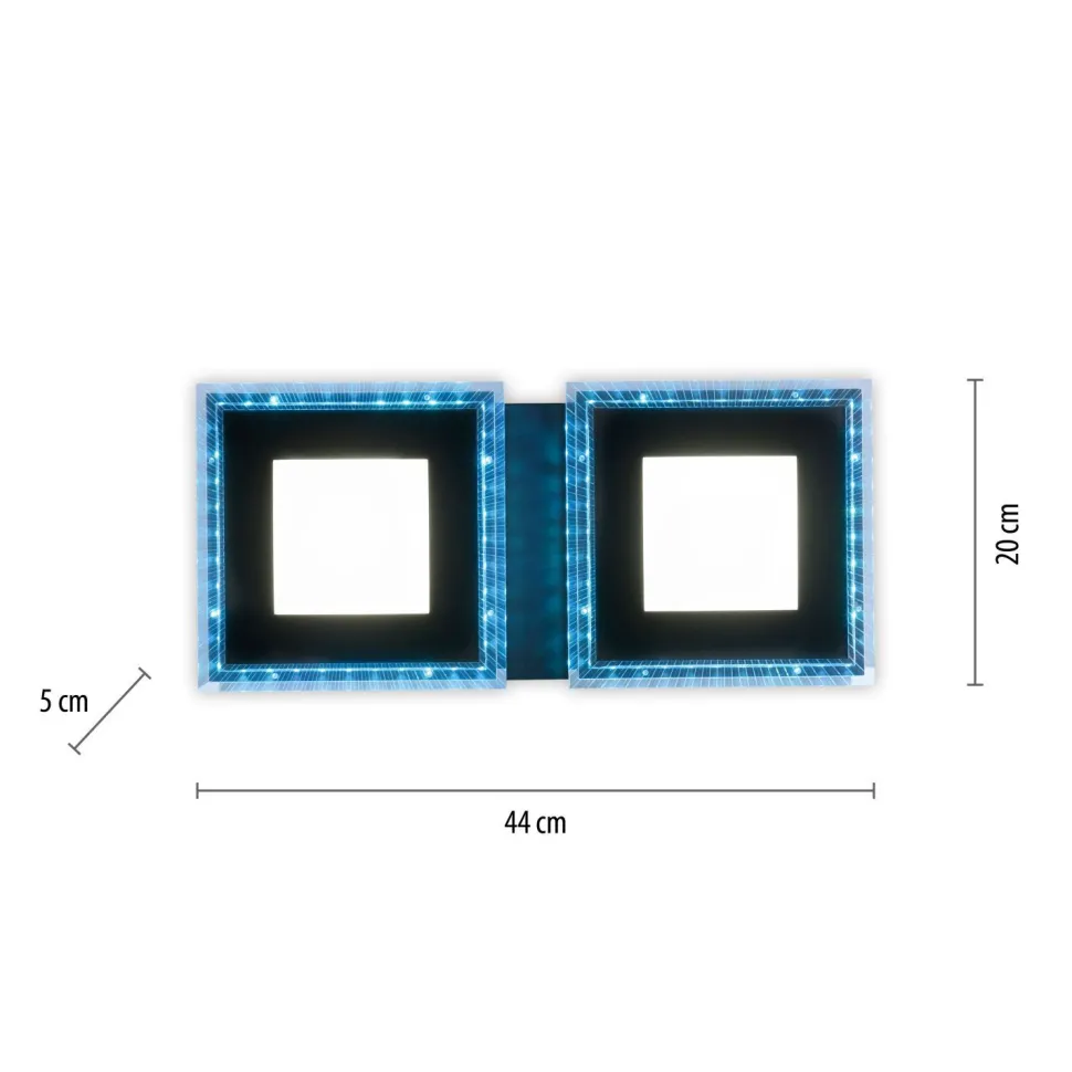 Dimmbare LED Deckenlampe RBG Farbwechsel Fernbedienung