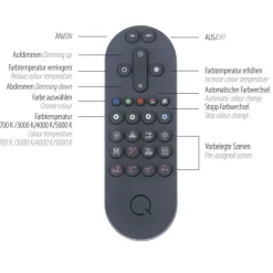 Dimmbare LED Deckenleuchte Metall Ø59 cm Fernbedienung