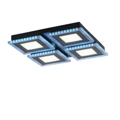 Dimmbare LED Deckenleuchte RBG Licht 17 W Fernbedienung