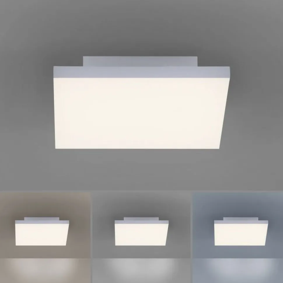 Dimmbare LED Deckenleuchte Fernbedienung Weiß Memory