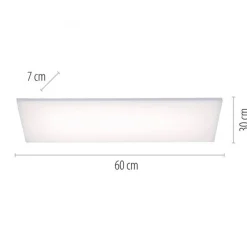 Dimmbare LED Deckenleuchte Fernbedienung Weiß RGB flach