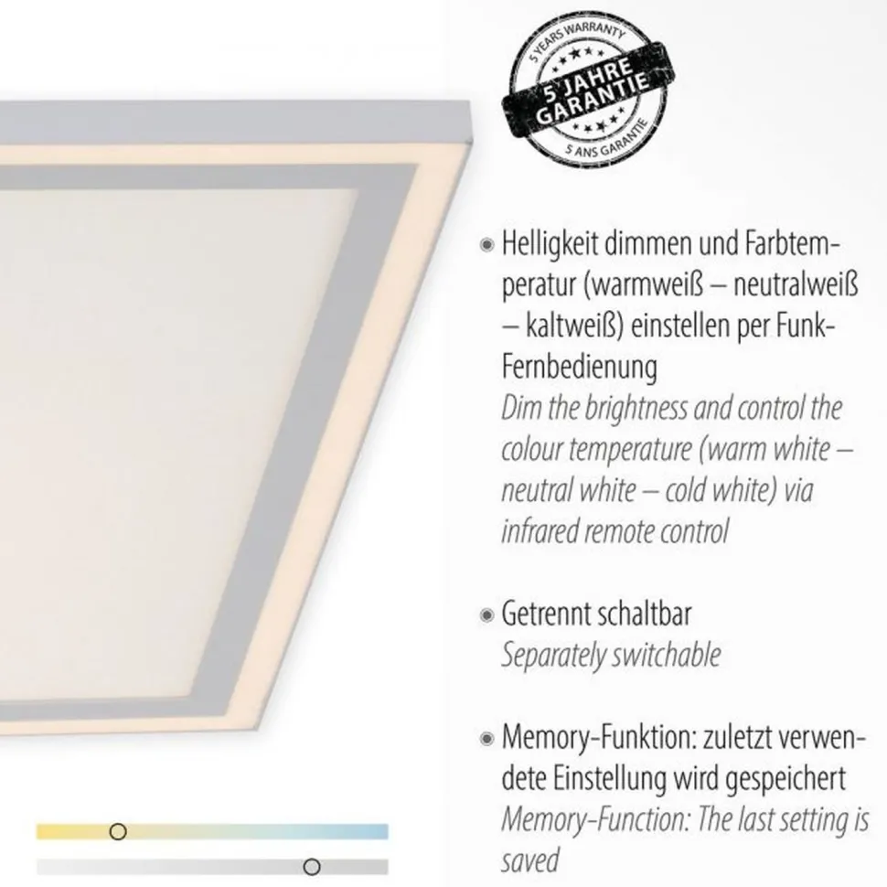 Dimmbare LED Deckenleuchte Fernbedienung 6900 lm 67 cm