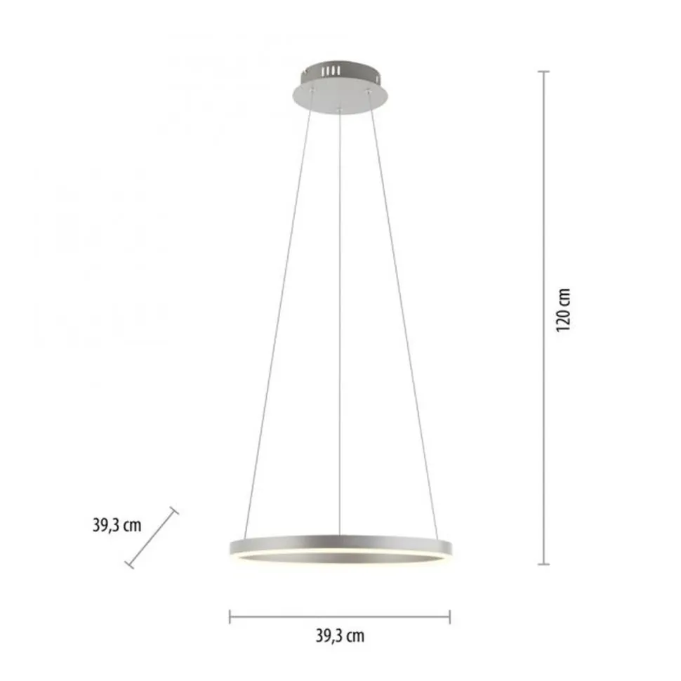 Dimmbare LED Hängelampe Aluminium Metall Ø39,3 cm 20 W