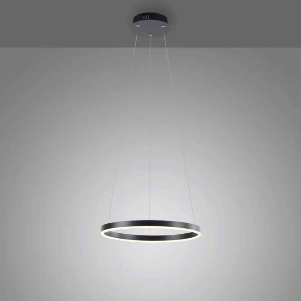 Dimmbare LED Hängelampe Anthrazit Metall Ø39,3 cm 20 W