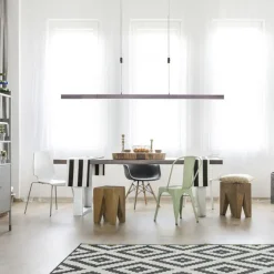 Dimmbare LED Pendelleuchte Touch 4680 lm Sepiabraun