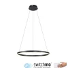 Dimmbare LED Pendelleuchte Schwarz Ø58,5 cm 3000 K 28 W