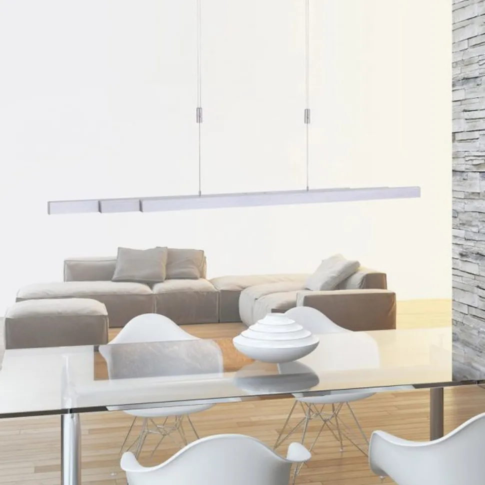 Dimmbare LED Pendelleuchte Touch 179 cm in Aluminium