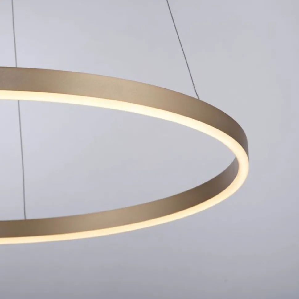 Dimmbare LED Pendelleuchte Ø58,5 cm 3000 K in Messing