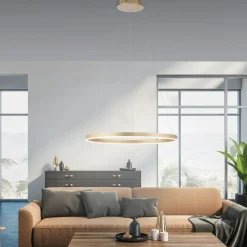 Dimmbare LED Pendelleuchte Ø58,5 cm 3000 K in Messing