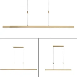 Dimmbare LED Pendelleuchte Touch 4680 lm in Messing