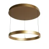 Dimmbare LED Pendelleuchte in Gold 41 W Gestensteuerung