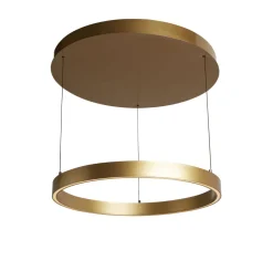Dimmbare LED Pendelleuchte in Gold 41 W Gestensteuerung