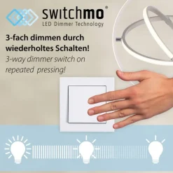 Dimmbare LED Pendelleuchte in Aluminium 3000 K L:57 cm