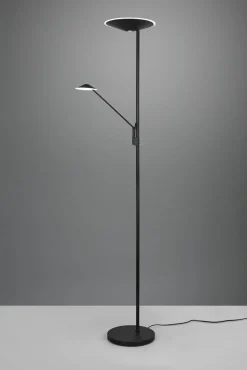 Dimmbare LED Stehlampe flexibel 180 cm Schwarz Lesen