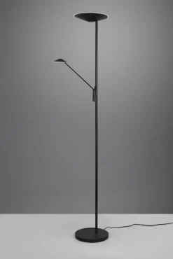 Dimmbare LED Stehlampe flexibel 180 cm Schwarz Lesen