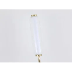 Dimmbare LED Stehleuchte Glas Metall 797 lm 127 cm 10 W