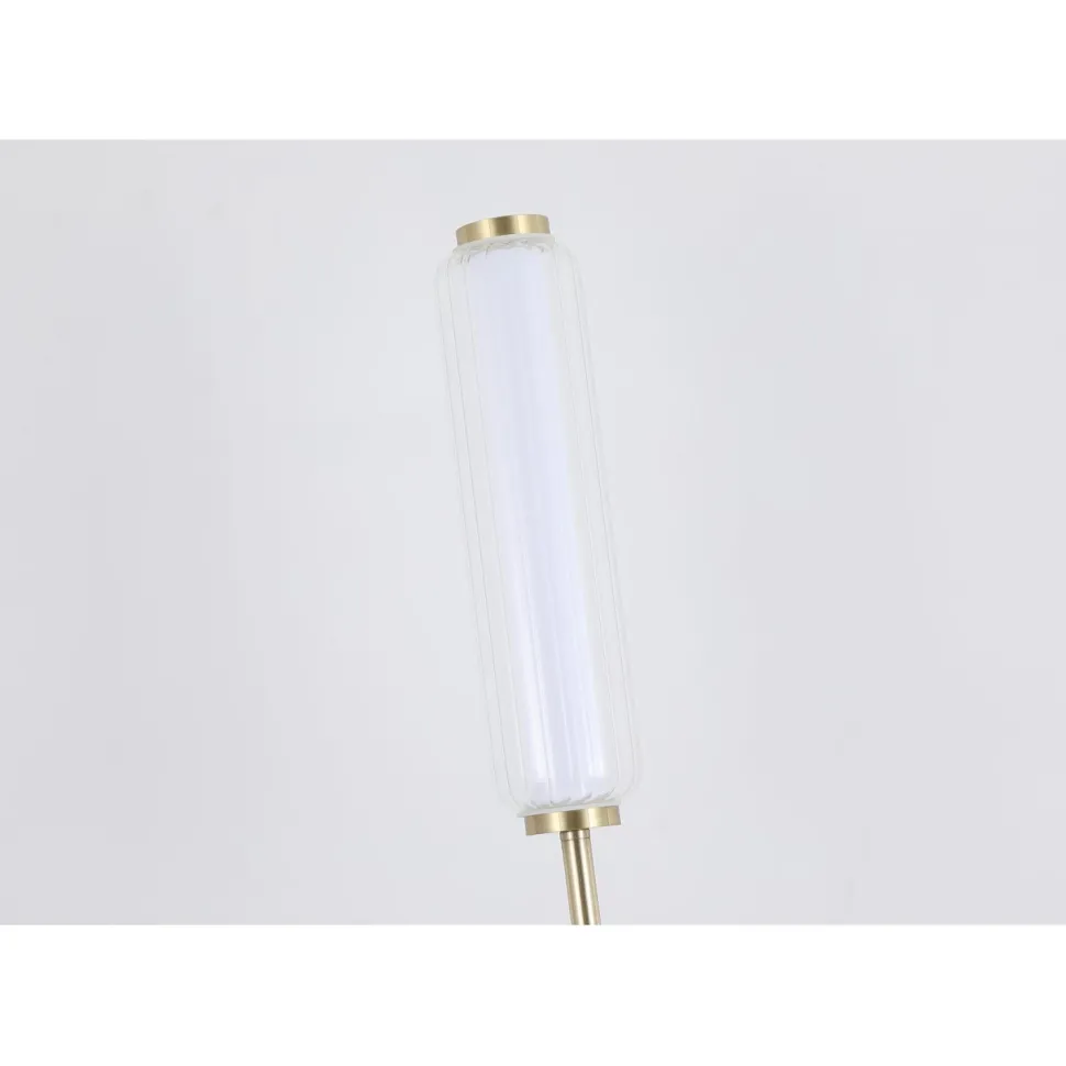 Dimmbare LED Stehleuchte Glas Metall 797 lm 127 cm 10 W