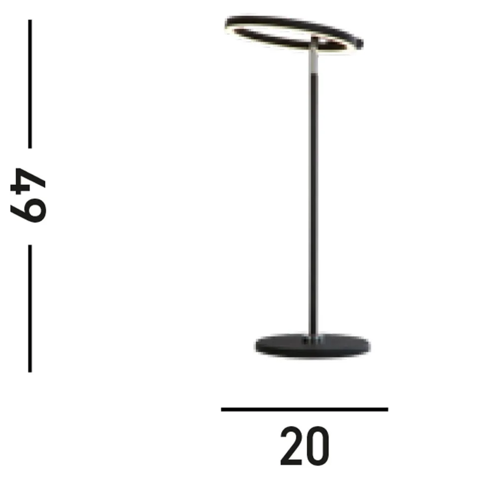 Dimmbare LED Tischlampe Metall Schwarz 579 lm flexibel
