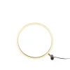 Dimmbare LED Tischlampe Touch 28 cm Ring in Messing