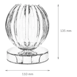 Dimmbare Touch Tischleuchte Touchdimmer Modern chrom