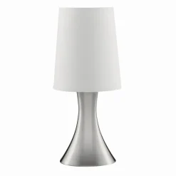 Dimmbare Touch Tischleuchte Touchdimmer Modern Silber farben