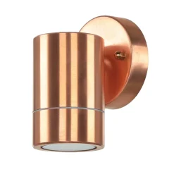 Down Strahler Wand außen in Kupfer aus Messing IP54